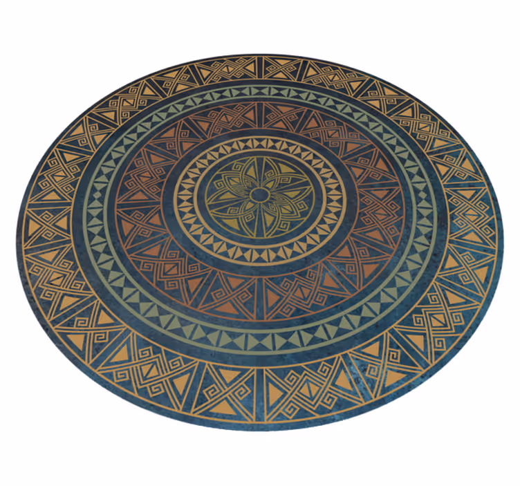 Ancient mandala ethnic rug - TenStickers