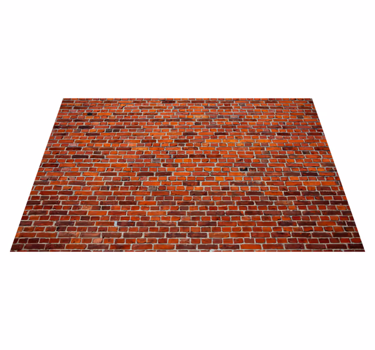 Rough brick texture stone effect rug - TenStickers