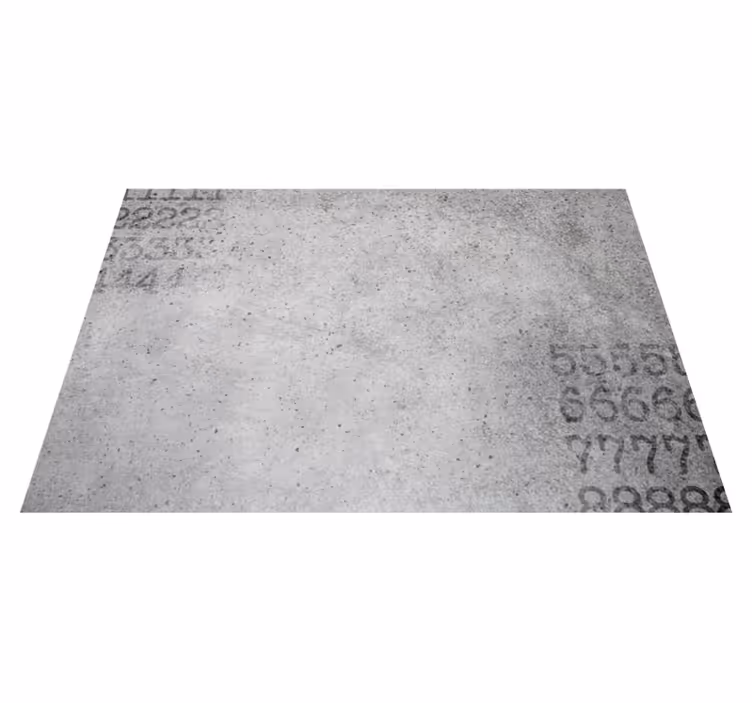 Numerical Stone Texture grey rug - TenStickers