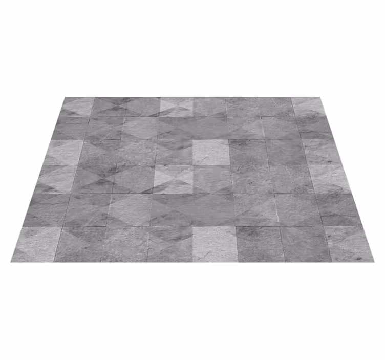 Stone effect vinyl rug with stone pattern design - TenStickers