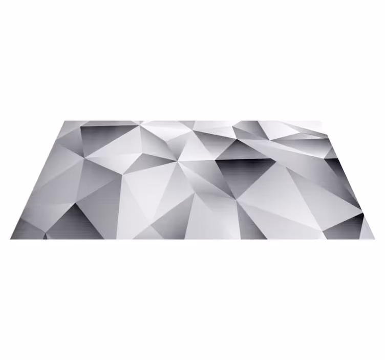 Geometric rug in monochrome geometric pattern - TenStickers