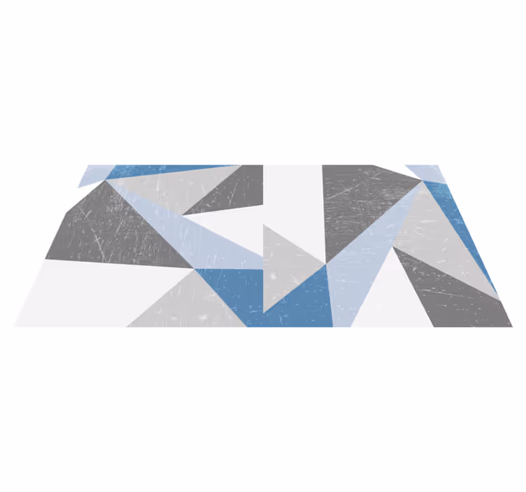 Geometric rug with marble design - TenStickers