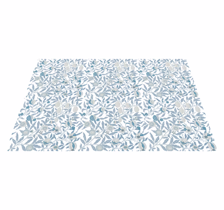 Botanical Leaf Pattern floral rug - TenStickers