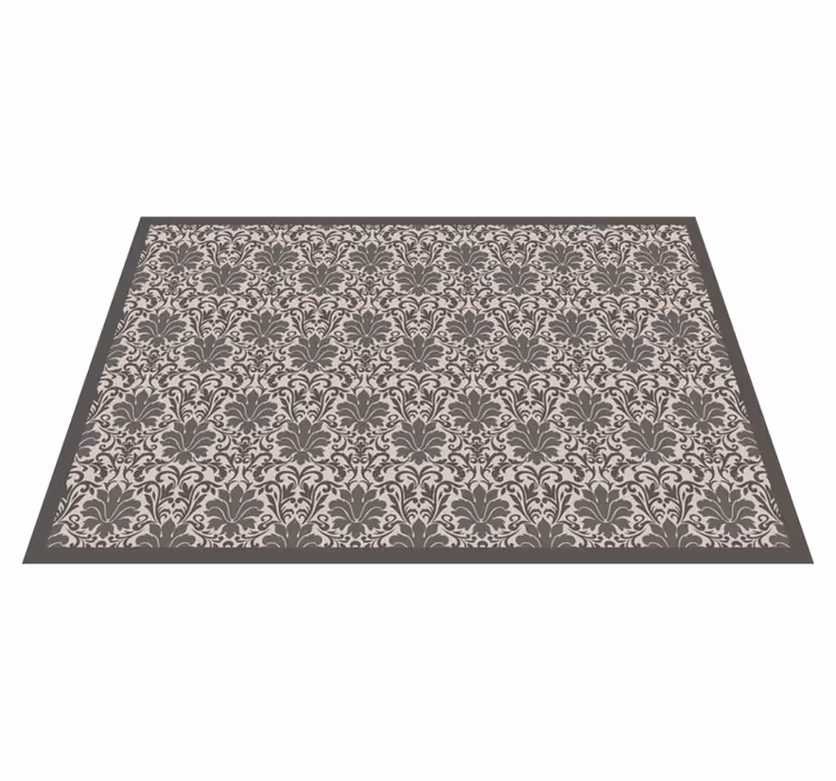 Elegant Damask Pattern stone effect rug - TenStickers