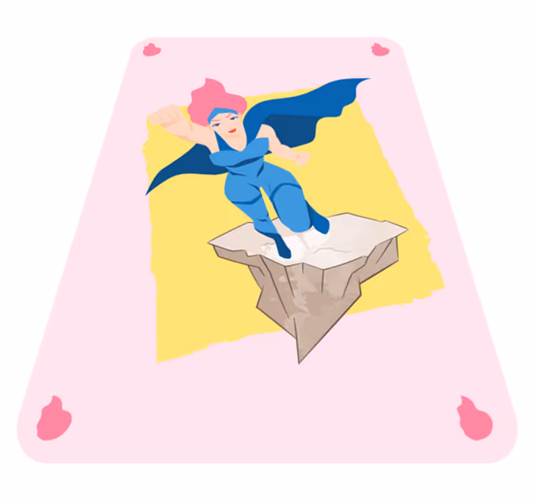Superhero Adventure Imagery kids carpet - TenStickers