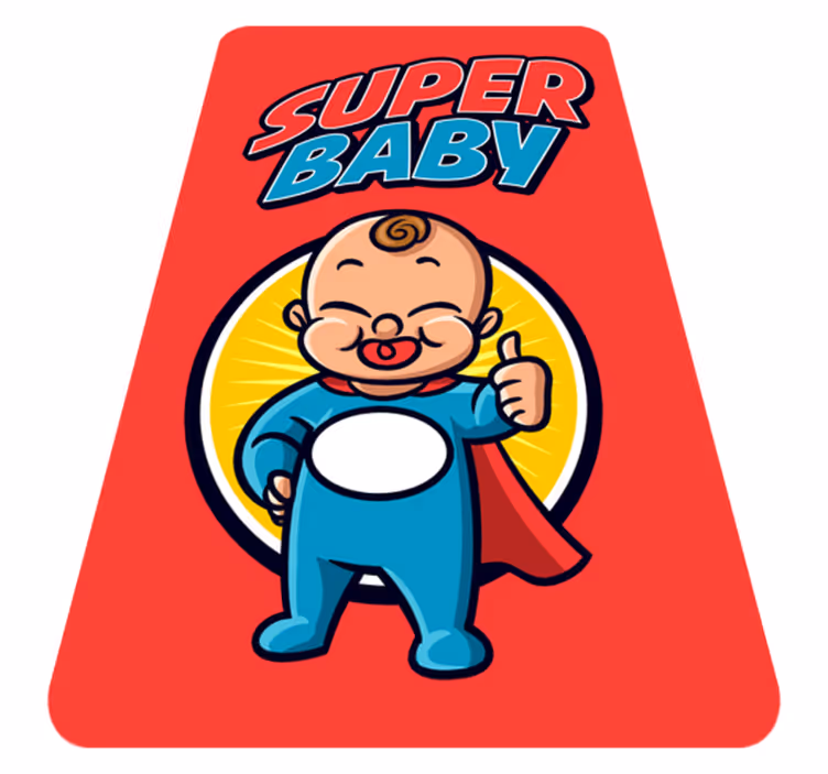 Superhero Infant Theme nursery rug - TenStickers