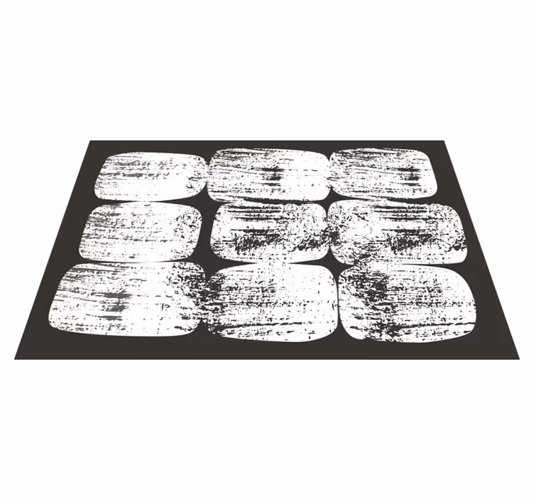 Mid-Century style geometric shapes modern rug - TenStickers