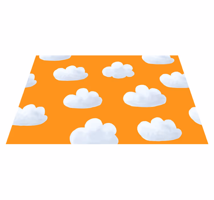 Cloudy Sky Floorcover kids carpet - TenStickers