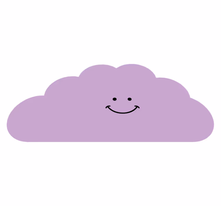 Smiling Cloud Shape nursery rug - TenStickers