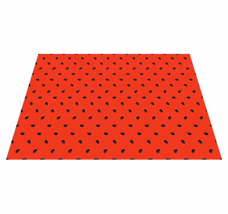 Red Seed Pattern kitchen mat - TenStickers