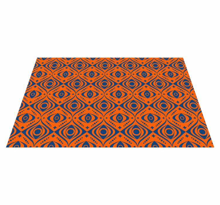 Geometric Eye Pattern geometric rug - TenStickers