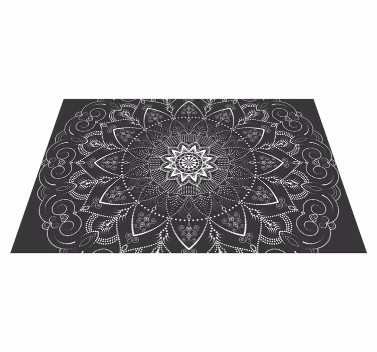 Mandala Pattern Symmetry mandala rug - TenStickers