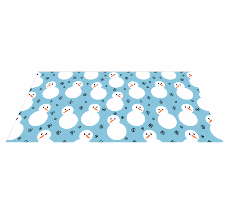 Snowman Festive Surface christmas rug - TenStickers