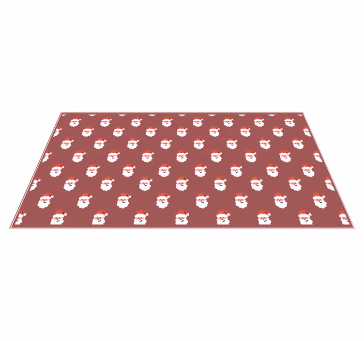 Santa Pattern christmas rug - TenStickers