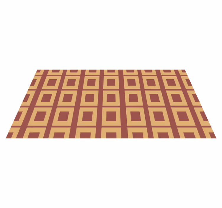 Geometric rug in geometric squares design - TenStickers