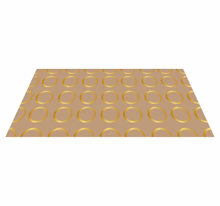 Geometric Circular Pattern stripes rug - TenStickers