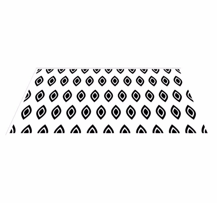 Geometric Eye Motif modern rug - TenStickers