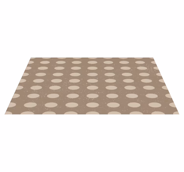 Neutral Polka Dot Pattern stripes rug - TenStickers