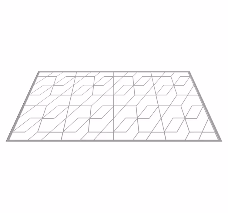 Geometric rug with zigzag pattern design - TenStickers