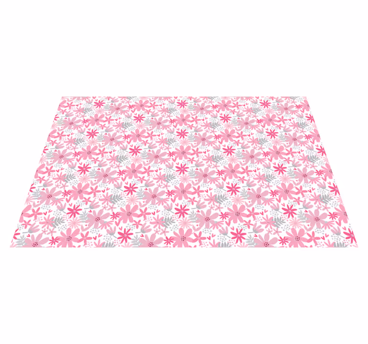 Floral Burst Pattern flower rug - TenStickers