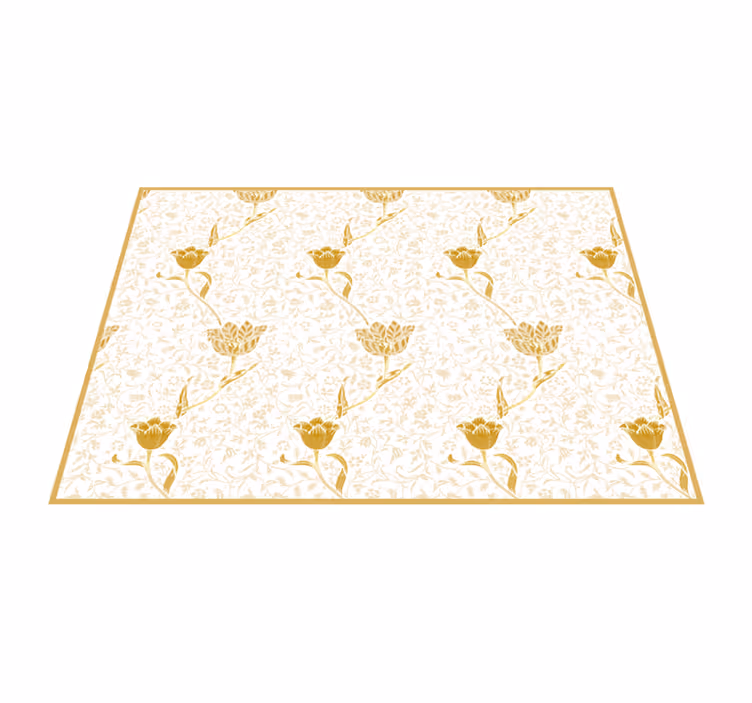 Floral elegance floral rug - TenStickers