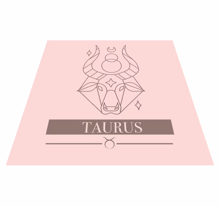 Taurus Zodiac Sign quote rug - TenStickers