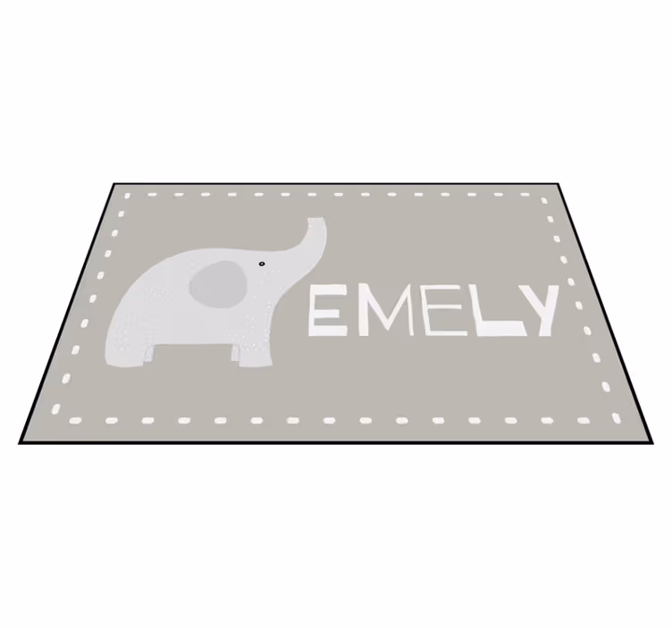 Customizable Elephant customized mats - TenStickers