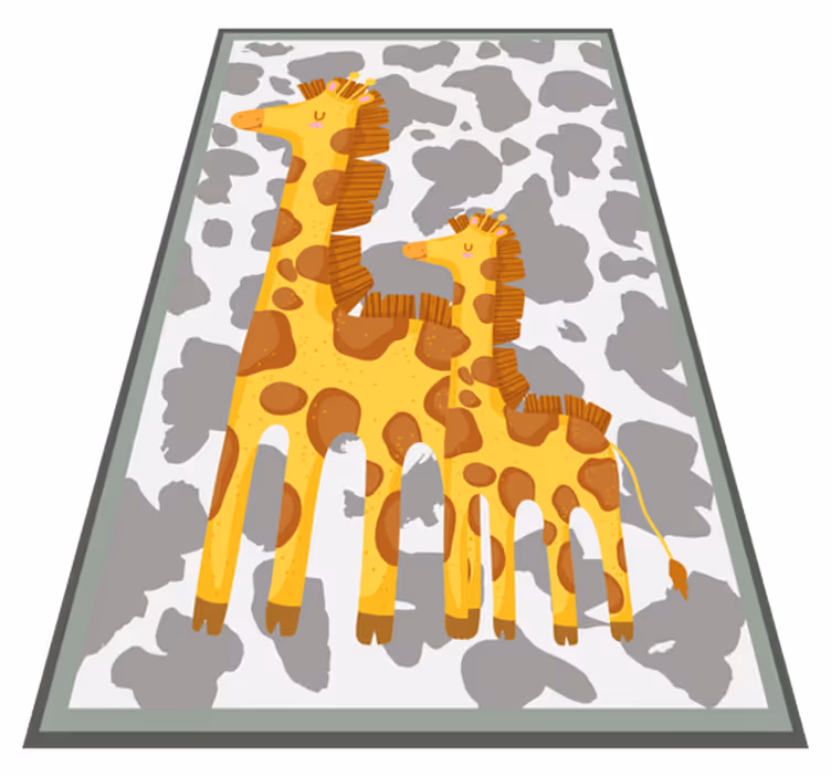 Giraffe Family Motif kids carpet - TenStickers