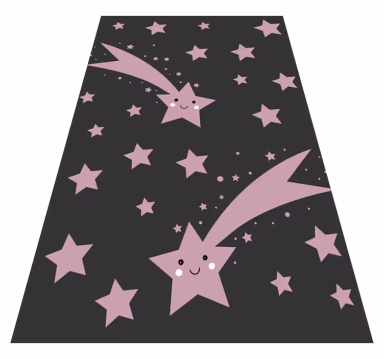 Celestial Shooting Stars starry rug - TenStickers