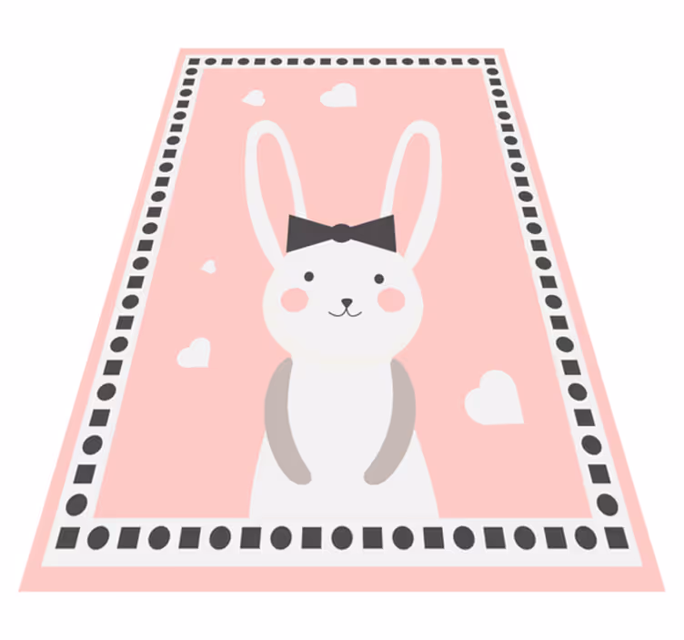 Bunny Nursery Adornment nursery rug - TenStickers
