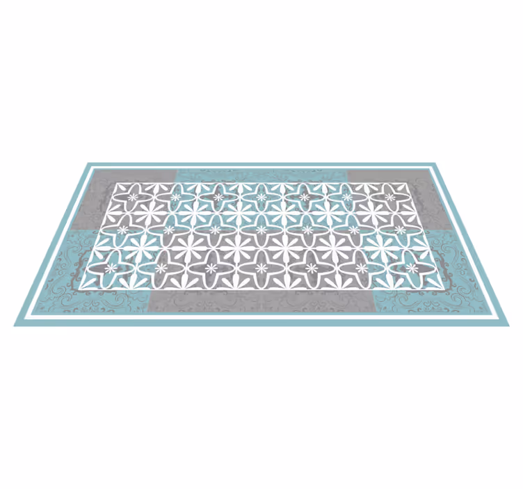 Geometric elegance geometric rug - TenStickers