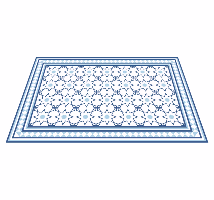 Tiled Geometric Pattern tile carpet - TenStickers