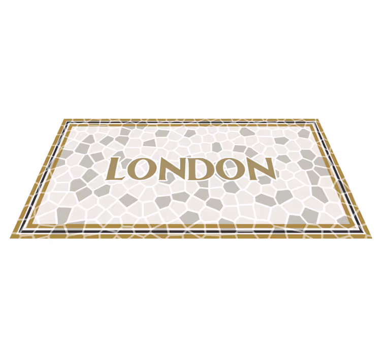 LONDON TILEWORK mosaic rug - TenStickers