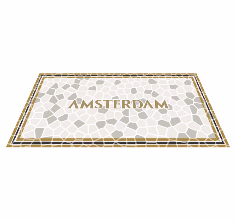 Amsterdam Mosaic mosaic rug - TenStickers