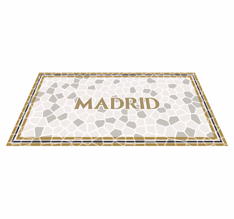 Madrid Geometric Pattern custom floor mat - TenStickers
