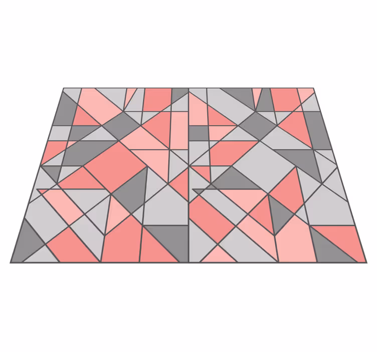 Geometric rug inspired by geometric abstraction - TenStickers