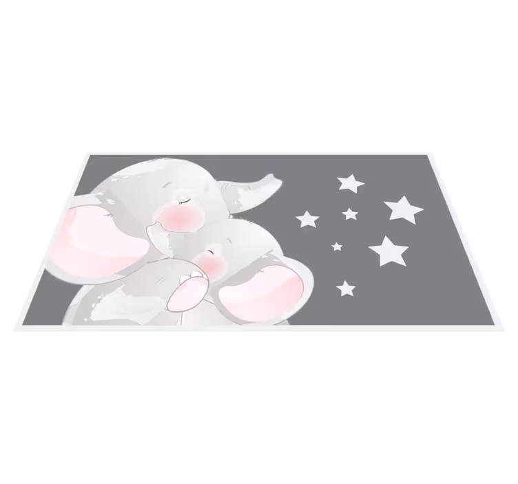 Sleeping Elephants kids carpet - TenStickers