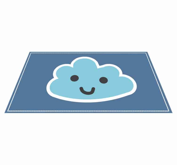 Smiling Cloud Design kids carpet - TenStickers