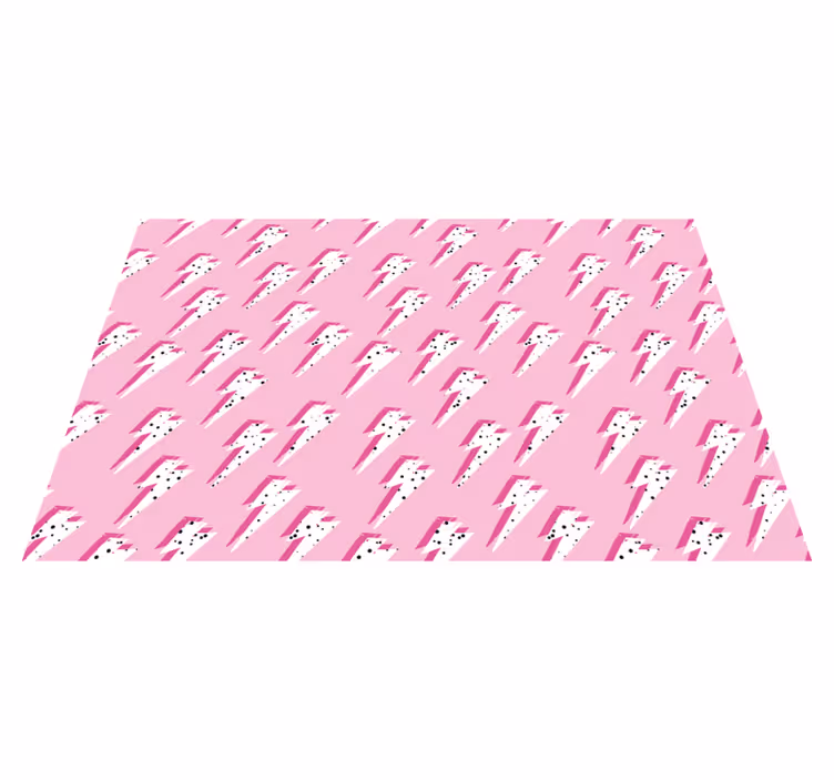 Pink Lightning Pattern kids rug - TenStickers