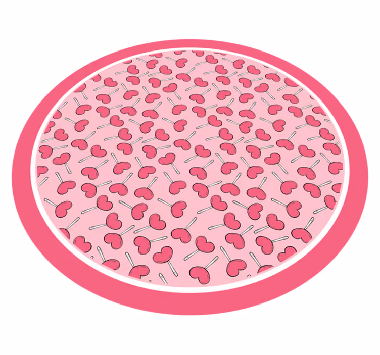 Cherry Delight Circle nursery rug - TenStickers