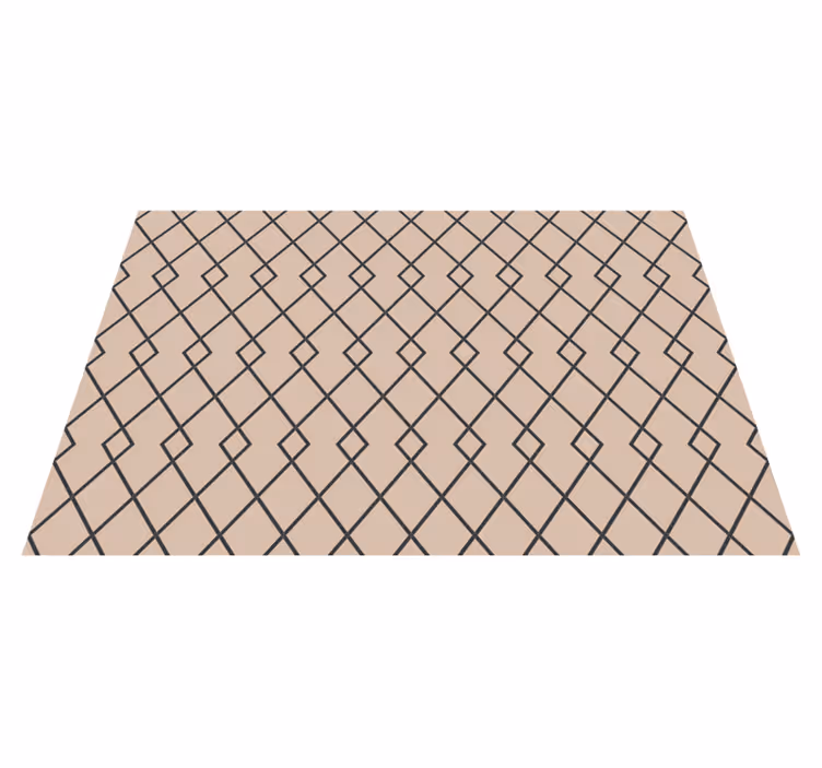 Graceful Diamond Motif geometric rug - TenStickers