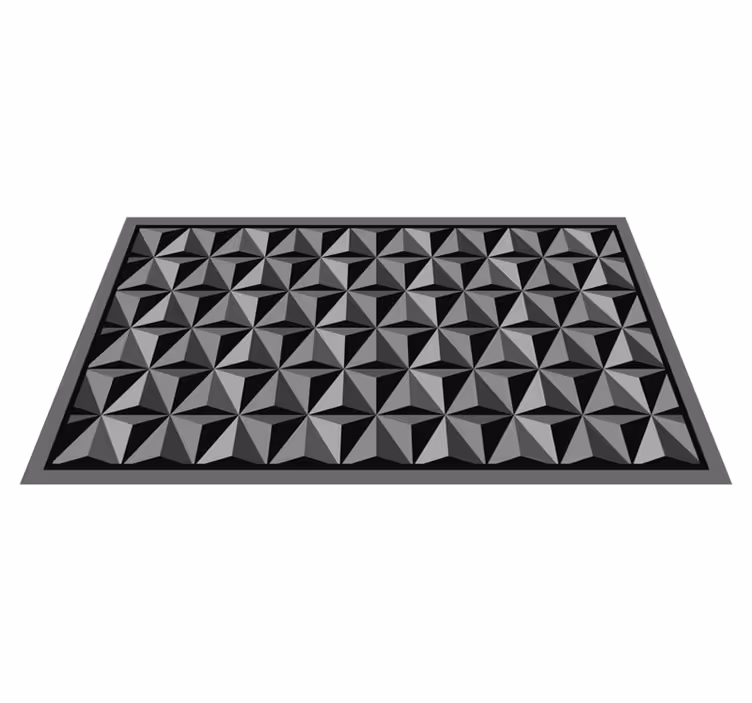 Geometric rug with geometric patterns - TenStickers
