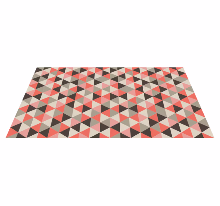 Cubist Triangular Array geometric rug - TenStickers