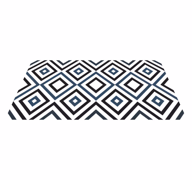 Diamond Contrast geometric rug - TenStickers