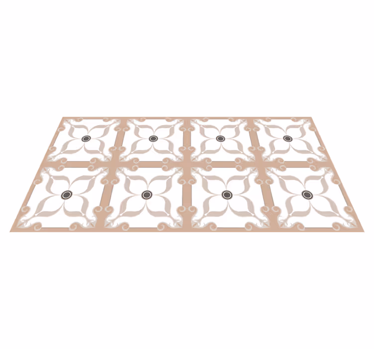 Elegant Symmetry tile carpet - TenStickers