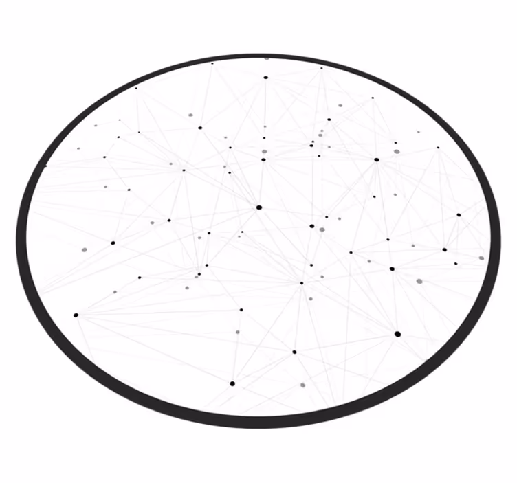 Abstract Network Pattern modern rug - TenStickers