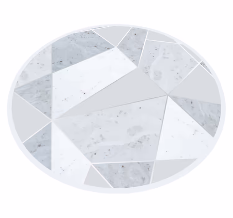 Marble rug in geometric design - TenStickers
