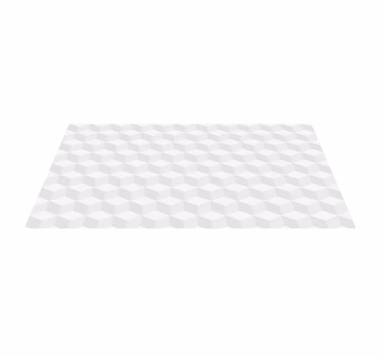 Cubical Illusion geometric rug - TenStickers