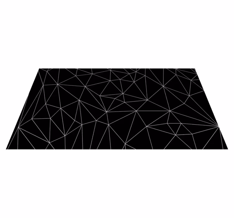 Geometric rug with geometric lines - TenStickers
