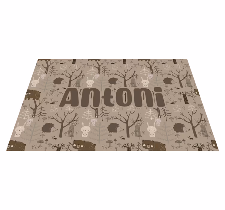 Enchanted Forest custom floor mat - TenStickers